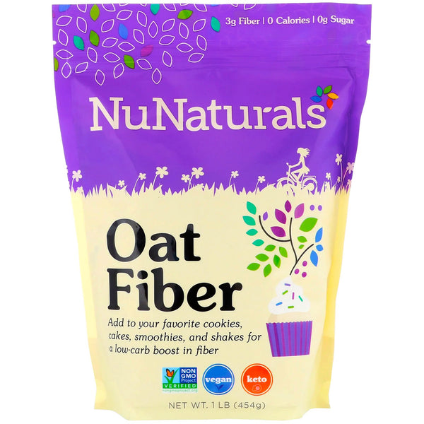 NuNaturals, Oat Fiber, 1 lb (454 g) - The Supplement Shop