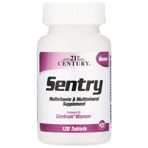 21st Century, Sentry Women, Multivitamin & Multimineral Supplement, 120 Tablets - The Supplement Shop