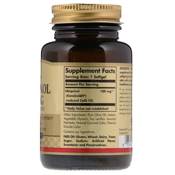 Solgar, Ubiquinol (Reduced CoQ10), 50 Softgels (100 mg per Softgel)