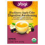 Yogi Tea, Digestive Awakening, Blackberry Apple Cider, Caffeine Free, 16 Tea Bags, 1.02 oz (29 g) - The Supplement Shop