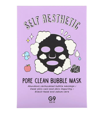 G9skin, Self Aesthetic, Pore Clean Bubble Mask, 5 Sheets, 0.78 fl oz (23 ml) Each