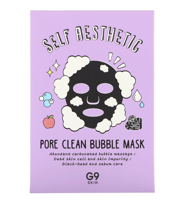 G9skin, Self Aesthetic, Pore Clean Bubble Mask, 5 Sheets, 0.78 fl oz (23 ml) Each - The Supplement Shop