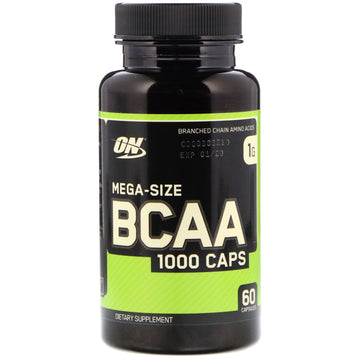 Optimum Nutrition, BCAA 1000 Caps, Mega-Size, 1 g, 60 Capsules