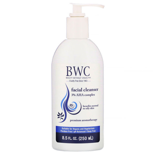Beauty Without Cruelty, Facial Cleanser, 3% AHA Complex, 8.5 fl oz (250 ml) - The Supplement Shop