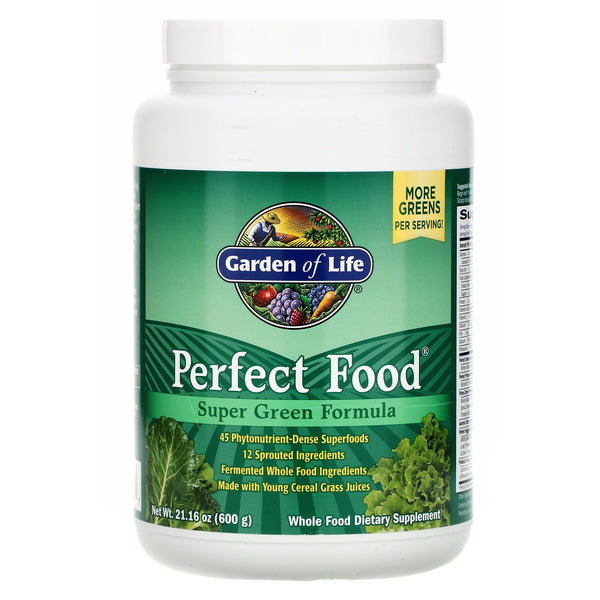 Garden of Life, Perfect Food, Super Green Formula, 21.16 oz (600 g) - The Supplement Shop