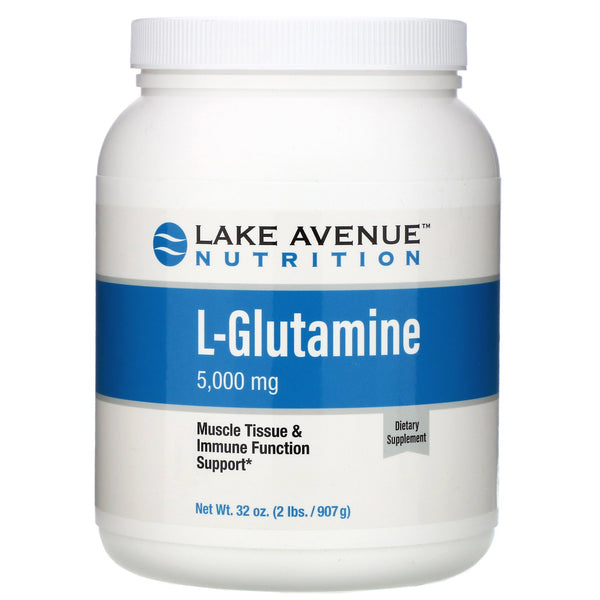 Lake Avenue Nutrition, L-Glutamine Powder, Unflavored, 5,000 mg , 2 lb (907 g)
