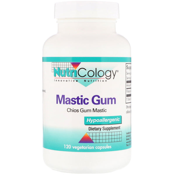 Nutricology, Mastic Gum, 120 Vegetarian Capsules - The Supplement Shop