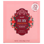 Koelf, Ruby Bulgarian Rose Hydrogel Face Mask Pack, 5 Sheets, 1.05 oz (30 g) Each - The Supplement Shop