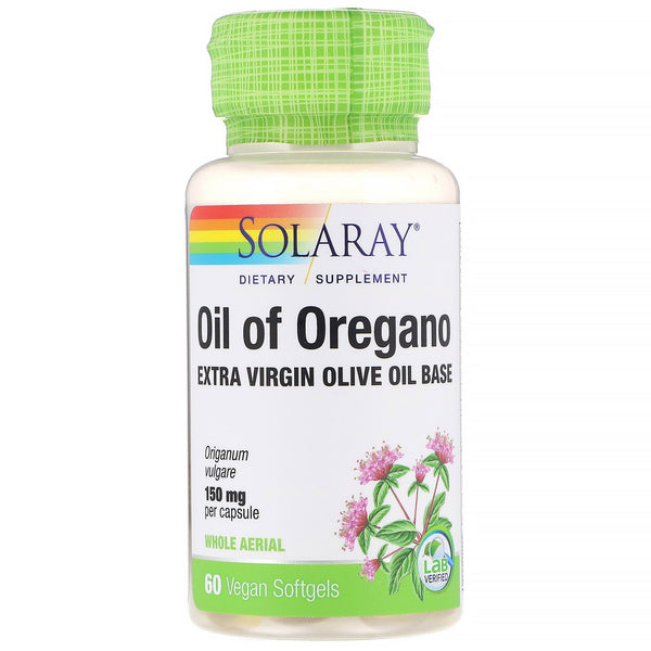 Solaray, Oil of Oregano, 150 mg, 60 Vegan Softgels - The Supplement Shop