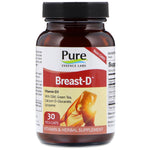 Pure Essence, Breast-D, 30 Vegi-Caps - The Supplement Shop