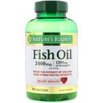 Nature's Bounty, Fish Oil, 2,400 mg, 90 Coated Softgels - The Supplement Shop