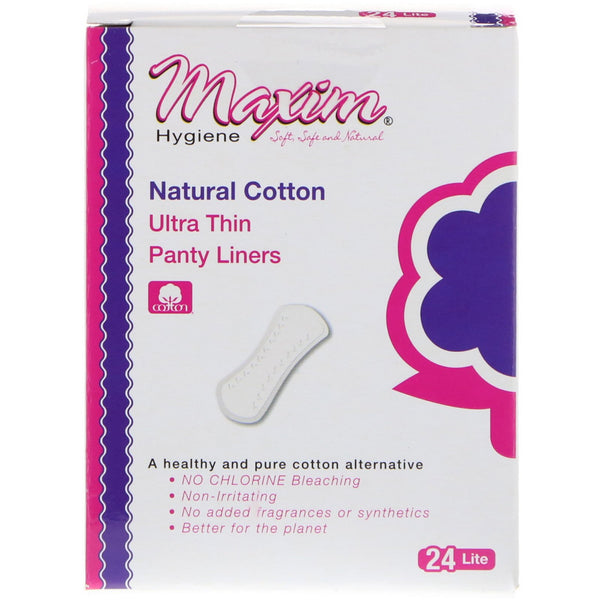 Maxim Hygiene Products, Ultra Thin Panty Liners, Lite, 24 Panty Liners - The Supplement Shop