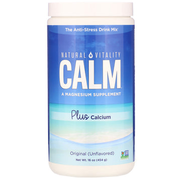 Natural Vitality, Natural Vitality Calm Plus Calcium, Original (Unflavored), 16 oz (454 g)
