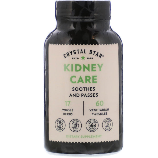 Crystal Star, Kidney Care, 60 Vegetarian Capsules - The Supplement Shop