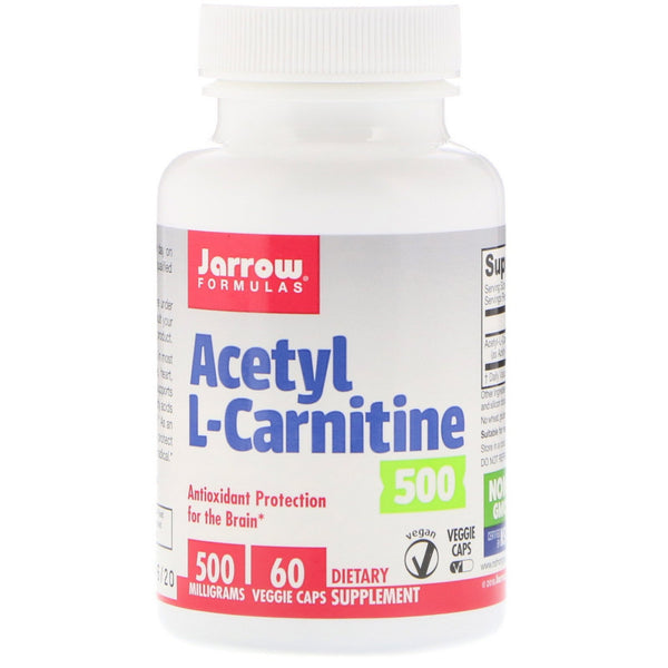 Jarrow Formulas, Acetyl L-Carnitine, 500 mg, 60 Veggie Caps - The Supplement Shop