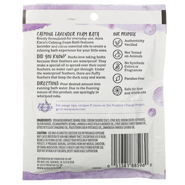 Aura Cacia, Foam Bath, Calming Lavender, 2.5 oz (70.9 g)