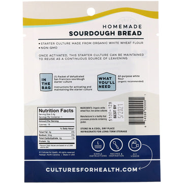 Cultures for Health, San Francisco Style Sourdough, 0.19 oz (5.4 g)