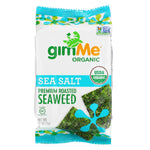 gimMe, Premium Roasted Seaweed, Sea Salt , 6 Pack. 0.17 oz (5 g) Each - The Supplement Shop