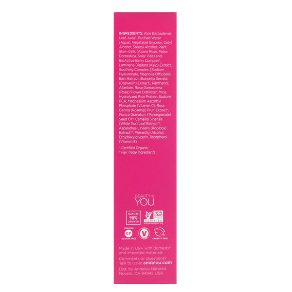 Andalou Naturals, 1000 Roses, Eye Revive Contour Gel, Sensitive, .6 fl oz (18 ml) - The Supplement Shop