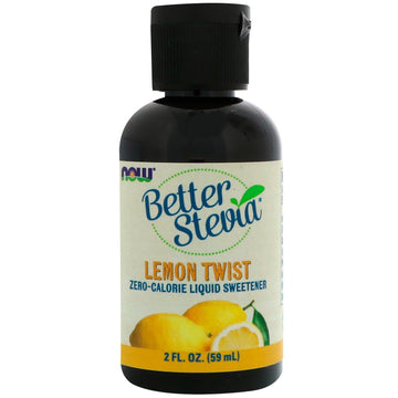 Now Foods, Better Stevia, Zero-Calorie Liquid Sweetener, Lemon Twist, 2 fl oz (59 ml)