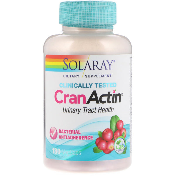 Solaray, CranActin, Urinary Tract Health, 180 VegCaps - The Supplement Shop