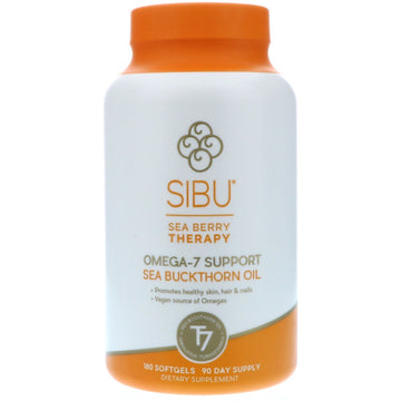 Sibu Beauty, Sea Berry Therapy, Omega-7 Support, Sea Buckthorn Oil, 180 Softgels