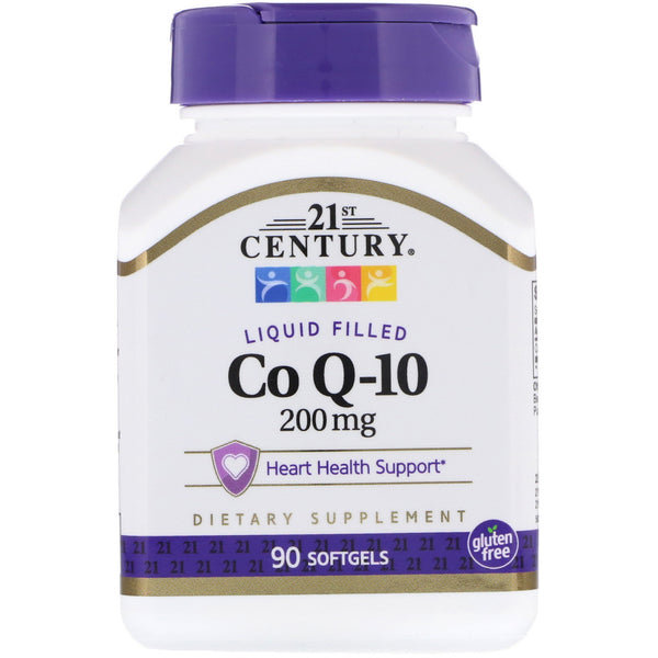 21st Century, Liquid Filled CoQ-10, 200 mg, 90 Softgels - The Supplement Shop