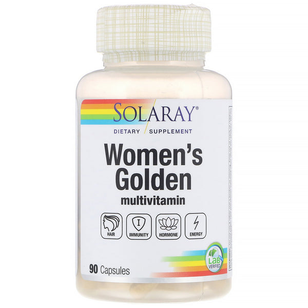 Solaray, Women's Golden Multivitamin, 90 Capsules - The Supplement Shop