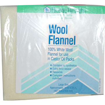 Home Health, Wool Flannel, Large, 1 Flannel