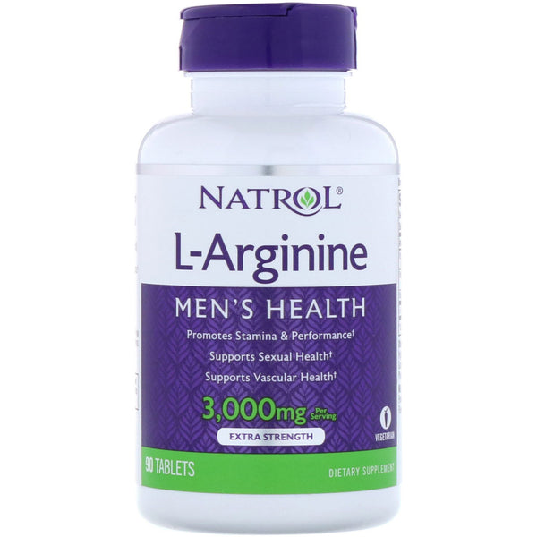 Natrol, L-Arginine, 3,000 mg, 90 Tablets