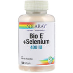 Solaray, Bio E + Selenium, 400 IU, 120 Softgels - The Supplement Shop