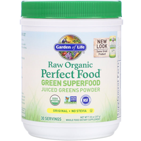 Garden of Life, RAW Organic, Perfect Food, Green Superfood, Original, 7.30 oz (207 g) - The Supplement Shop