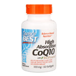Doctor's Best, High Absorption CoQ10 with BioPerine, 100 mg, 60 Softgels - The Supplement Shop
