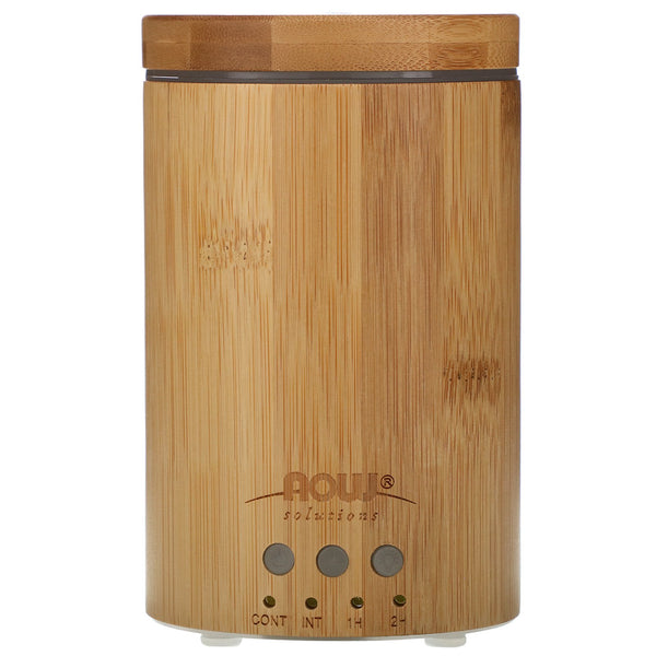 Now Foods, Solutions, Real Bamboo Ultrasonic Oil Diffuser, 1 Diffuser - The Supplement Shop