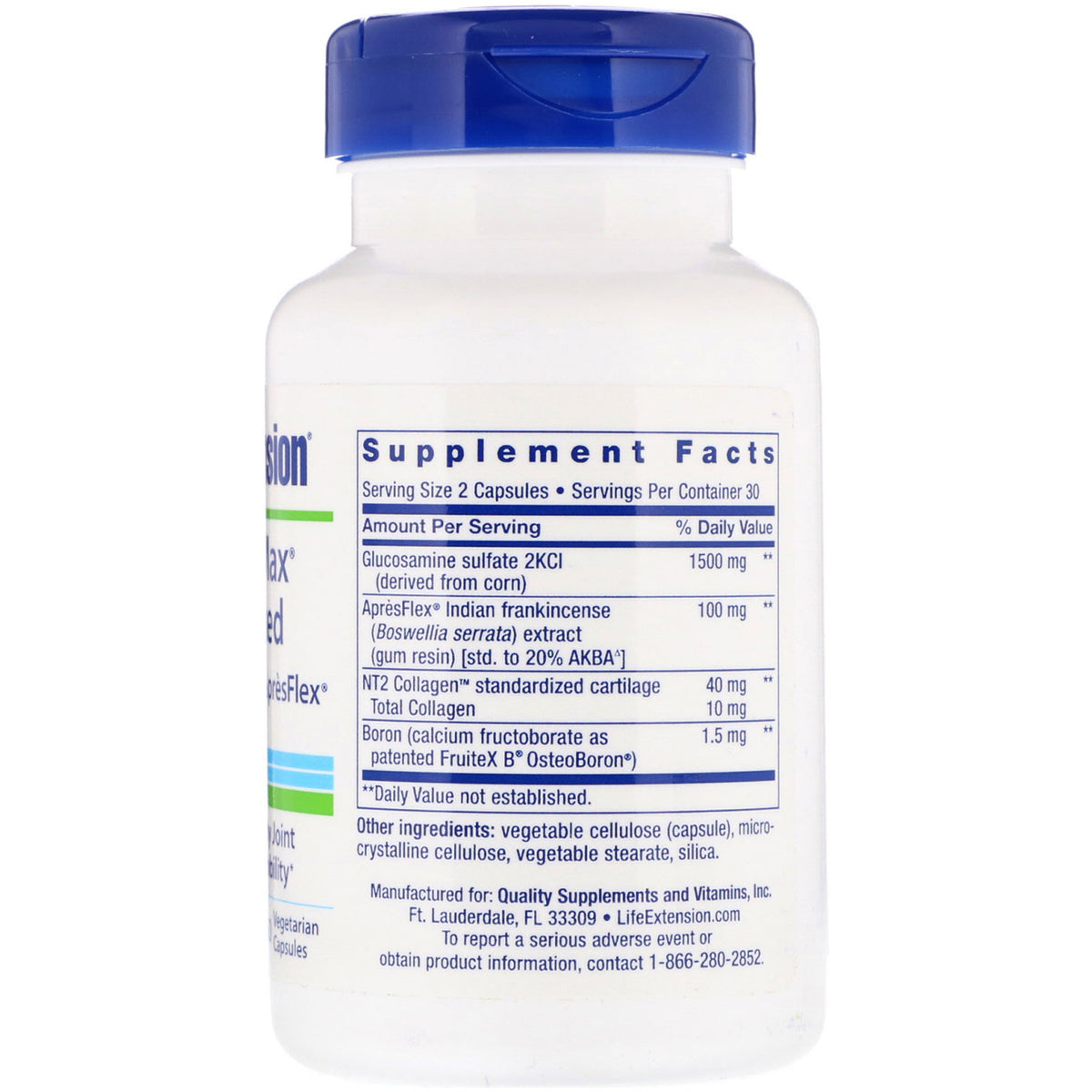 Life Extension, ArthroMax® Advanced, NT2 Collagen™ & ApresFlex®, 60 Ca ...
