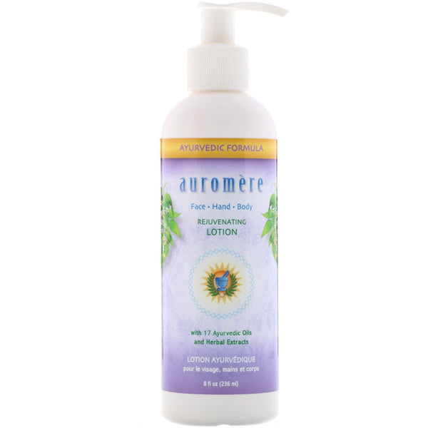 Auromere, Rejuvenating Face, Hand & Body Lotion, 8 oz (236 ml) - The Supplement Shop