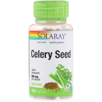 Solaray, Celery Seed, 505 mg, 100 VegCaps