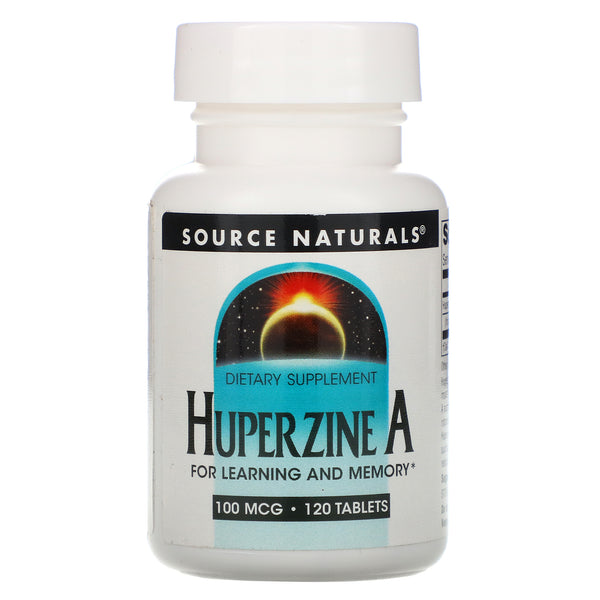 Source Naturals, Huperzine A, 100 mcg, 120 Tablets - The Supplement Shop