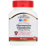 21st Century, Glucosamine / Chondroitin, Triple Strength, 60 Tablets - The Supplement Shop