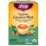 Yogi Tea, Egyptian Licorice Mint, Caffeine Free, 16 Tea Bags, 1.12 oz (32 g) - The Supplement Shop