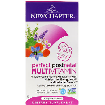 New Chapter, Perfect Postnatal Multivitamin, 270 Vegetarian Tablets
