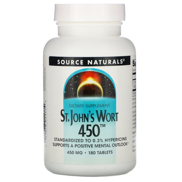 Source Naturals, St. John's Wort 450, 450 mg, 180 Tablets