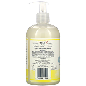 Kirk's, Odor Neutralizing Hand Wash, Lemon & Eucalyptus, 12 fl oz (355 ml)