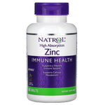 Natrol, High Absorption Zinc, Natural Pineapple Flavor, 60 Tablets - The Supplement Shop
