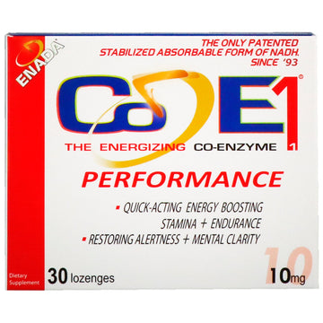ENADA, The Energizing Co-Enzyme, Performance, 10 mg, 30 Lozenges