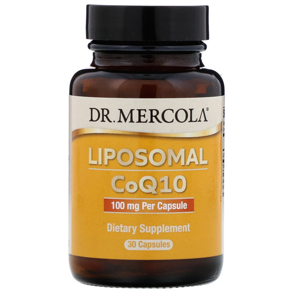 Dr. Mercola, Liposomal CoQ10, 100 mg, 30 Capsules - The Supplement Shop