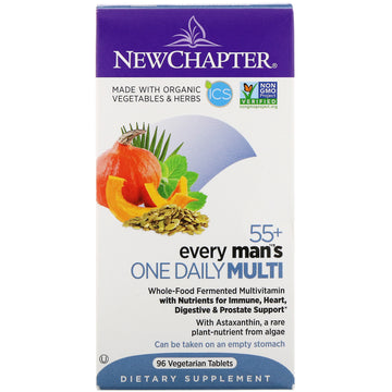 New Chapter, 55+ Every Man's One Daily Multi, 96 Vegetarian Tablets
