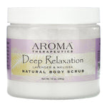 Abra Therapeutics, Natural Body Scrub, Deep Relaxation, Lavender and Melissa, 12 oz (340 g) - The Supplement Shop