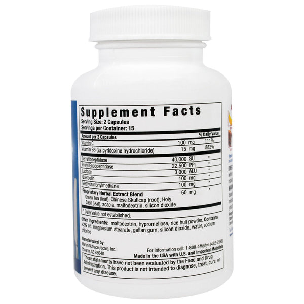 Naturally Vitamins, Histame, Food Intolerance Support Supplement, 30 Capsules - The Supplement Shop