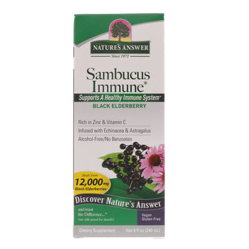 Nature's Answer, Sambucus Immune, Infused with Echinacea & Astragalus, 12,000 mg, 8 fl oz (240 ml)